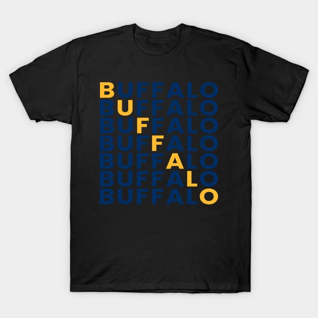 buffalo text T-Shirt by Alsprey31_designmarket